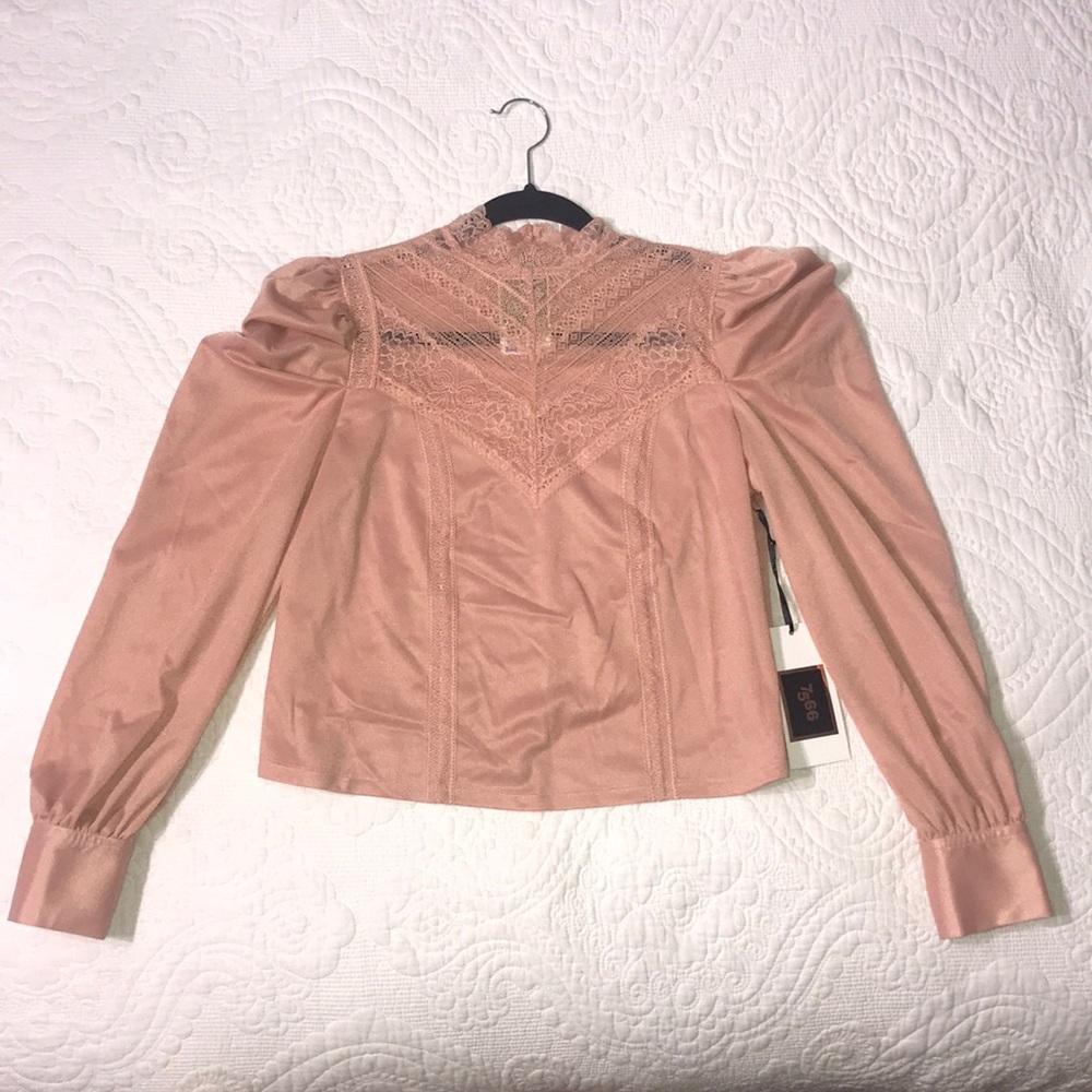 New Pink gigot sleeve blouse